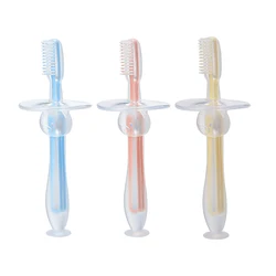 Brosse à dents en Silicone souple pour enfants, soins buccaux pour nouveau nés, pour bébés 
