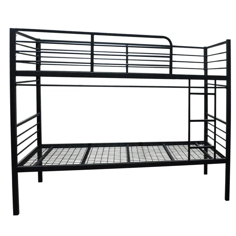 Muebles de dormitorio escolar, litera de Metal para Loft, cama de Metal comercial de dos pisos para adultos y estudiantes