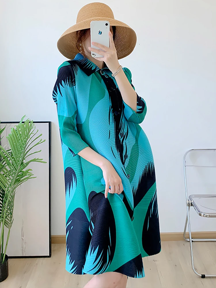 

Женское платье-миди Delocah, разноцветное платье с рукавом до локтя, плиссированное платье-миди, лето 2019