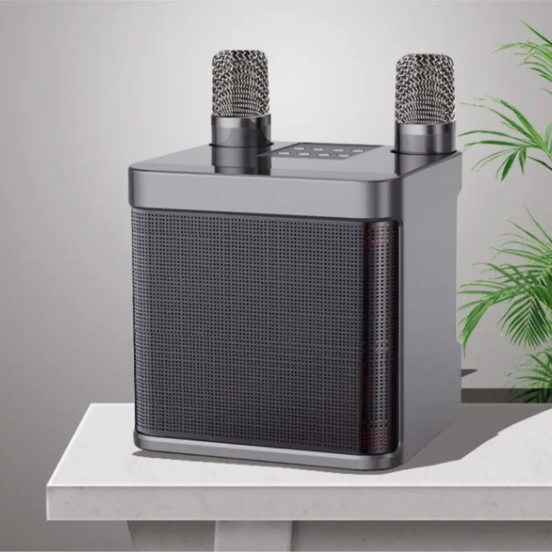 3C Founder Wireless Bluetooth Speaker With Dual Microphone All-in-one Machine Home Outdoor KTV Sound System Hot Sale New