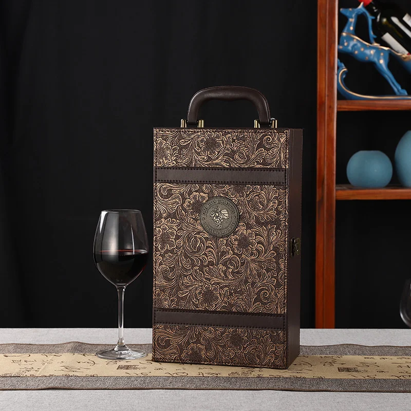 

Leather Wine Storage Box Two-sided Wine Collection Box For Father's Gift Universal With Bottle Opener High-grade Wine Box