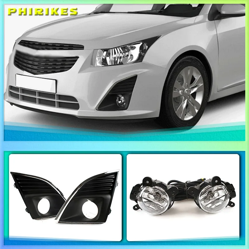 

For Chevrolet cruze led fog light 2013-2015 Fog Lamps DRL headlights foglights covers frame grille wiring harness kit