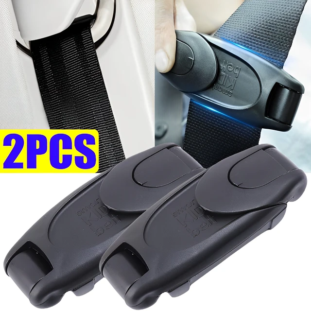 2PCS Car Safety Seat Belt Buckle Clip Seatbelt Stopper Adjuster Clip Seat  B-$v