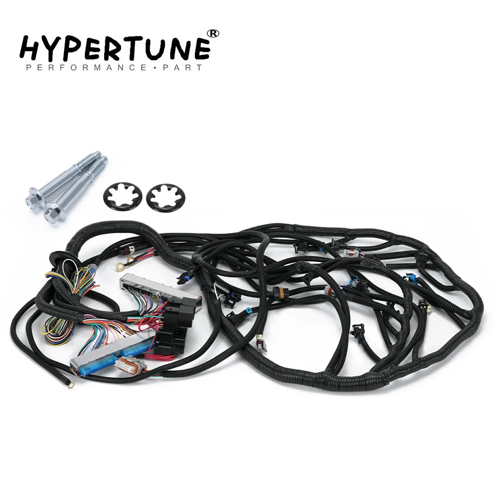 

Engine Wire Harness Kit EV1 Fuel Injector Connector Red/Blue PCM With Fuse Block For 97-04 Chevy Cadillac GMC Hummer LS1 LS6