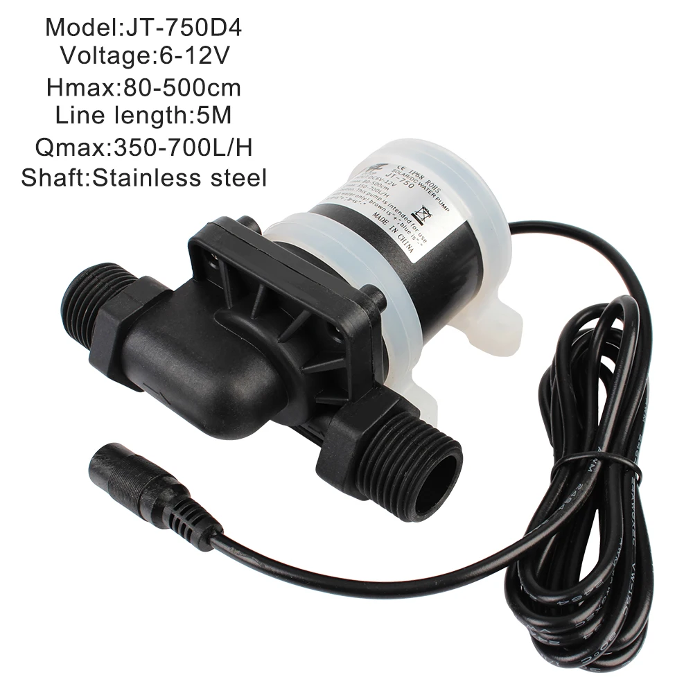 DC 12V 24V Brushless Solar Motor Water Pump Water Heater Shower Floor  Heating Booster Pump Micro Submersible Water Pump - AliExpress