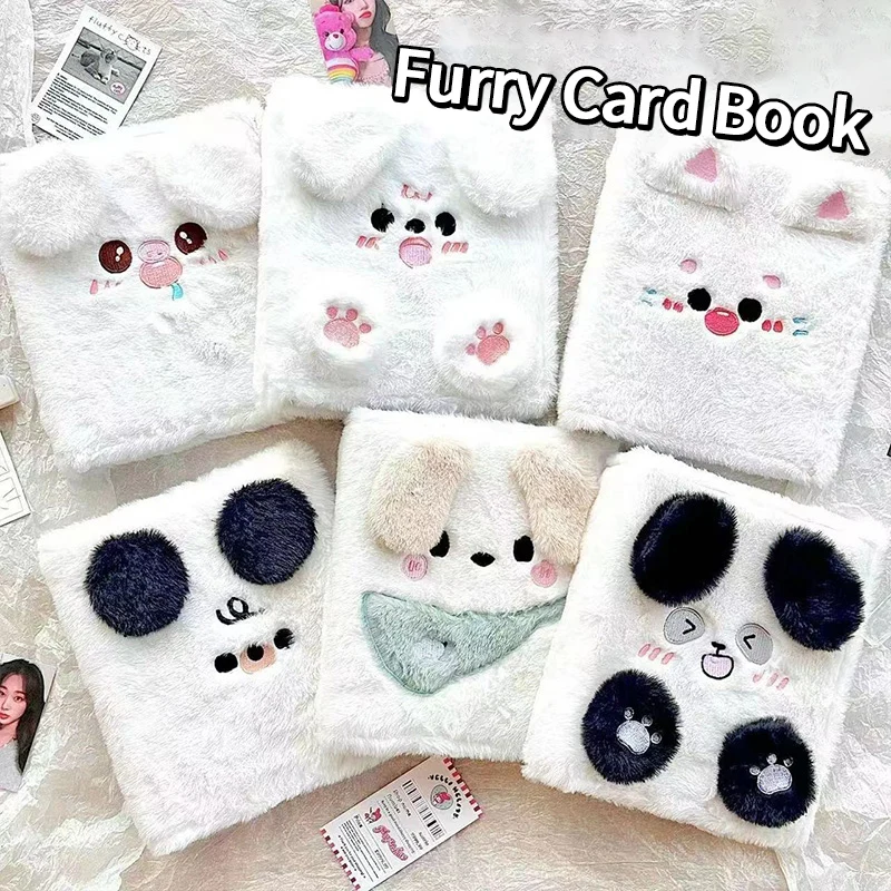 Photocard Protector Photo Album Photocard Holder Photo Card Holder Cute Plush Photo Card Holder Photo Albums Decor Cover Case Kpop Idol Bus Card Protector Bag Picture Sleeves Cases