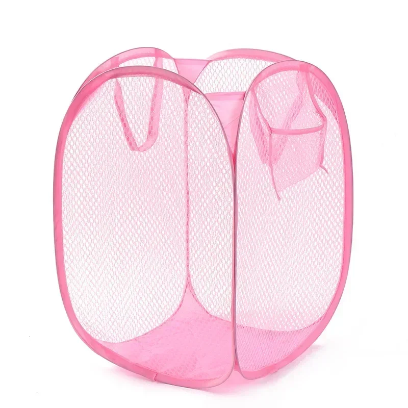 Foldable Monochrome Laundry Storage Basket