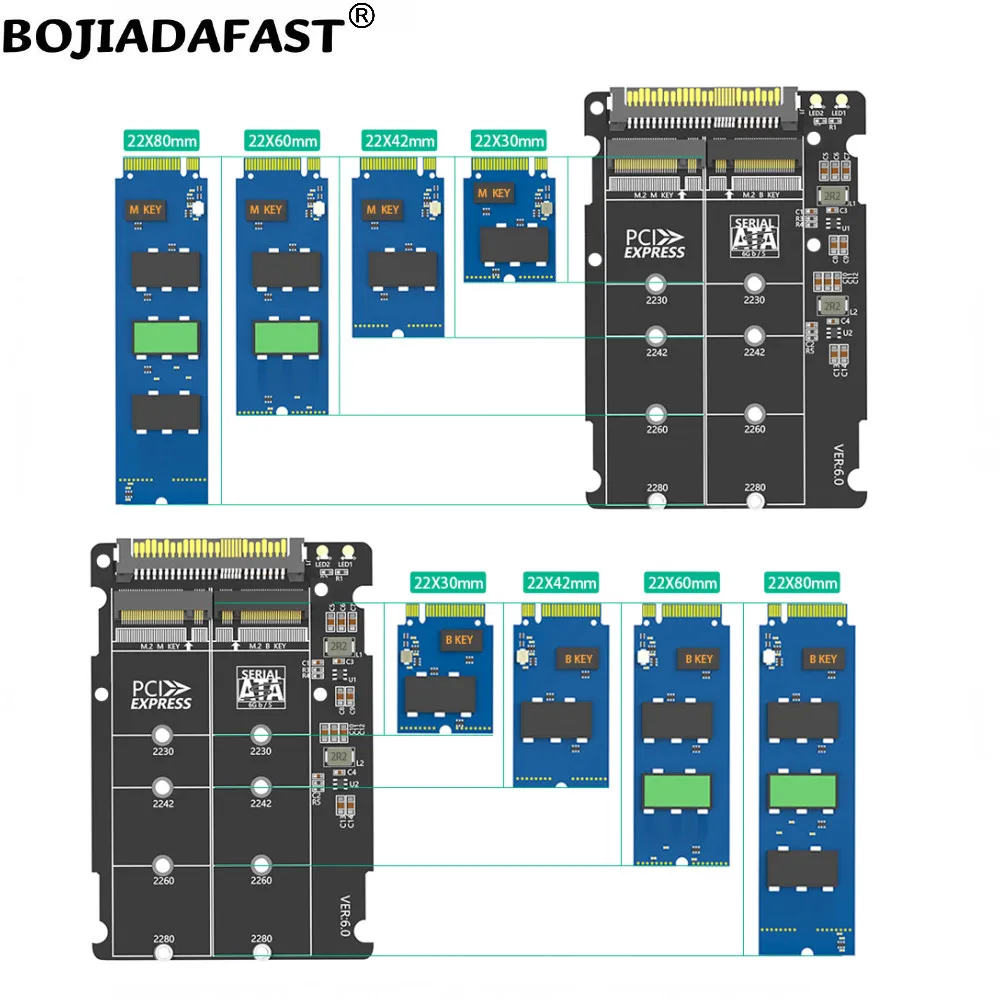 U.2 SFF-8639 Ŀ, NGFF M.2 NVME Ű-M  SATA Ű-B  , SSD Ŭ ̽ ˷̴