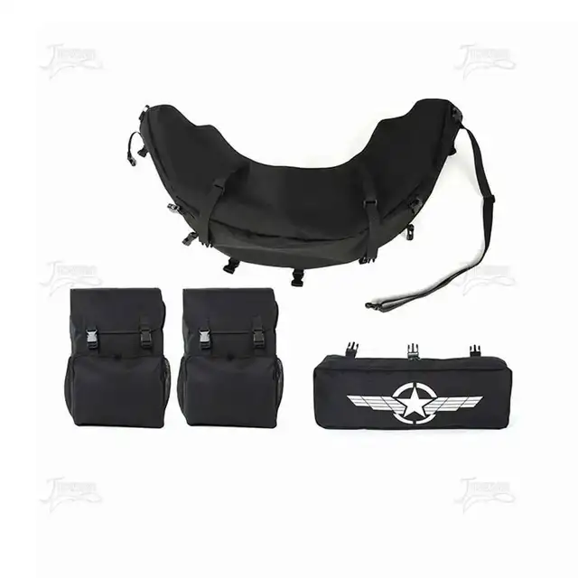 Borsa Per Pneumatico Di Scorta Lyirfan - Tessuto Oxford 600D, Grande Capacità, Colore Cachi, Per Jeep E SUV - Foto 11