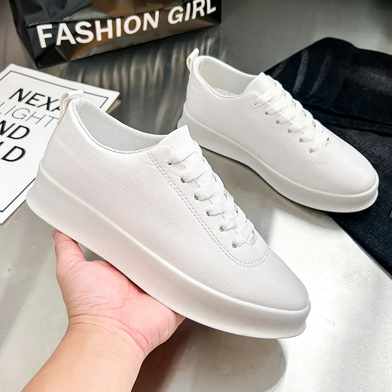 2026 Black Casual Shoes for Men Outdoor Comfortable Men Sneakers Non-slip Walking Shoes Designer Lace-Up Men Sport Shoes 3