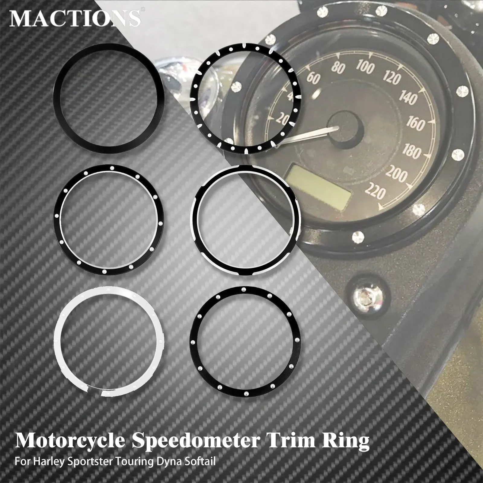 PORTE PHARE AVANT Moto 5,75 Pouces En Aluminium Pour Honda Kawasaki