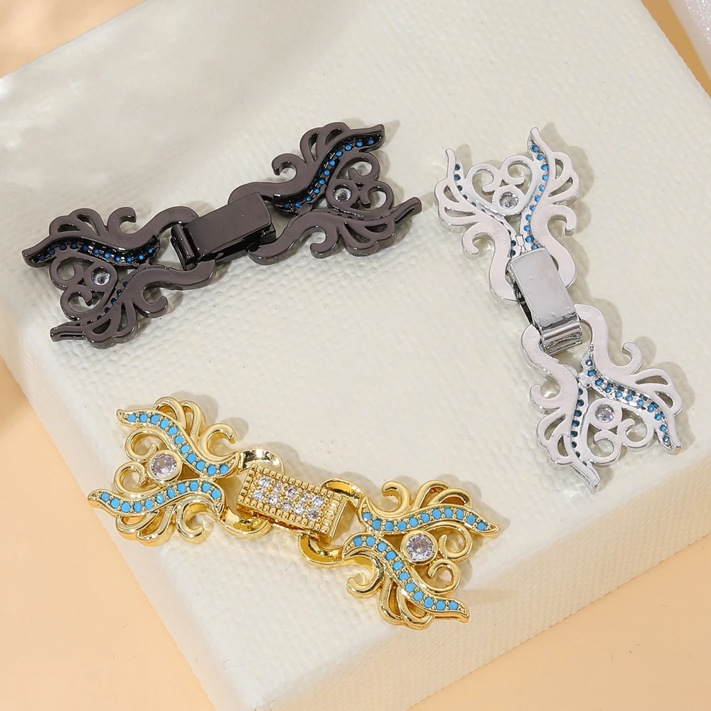 Juya 18 Karat echt vergoldet versilbert Verschluss verschlüsse Verschluss verschlüsse Zubehör für DIY Handarbeiten Barock Perlen Schmuck herstellung – Detail 16