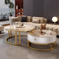 Table d'appoint de Style élégant et esthétique de luxe, Design peu encombrant, Tables basses créatives, meubles de salon 3