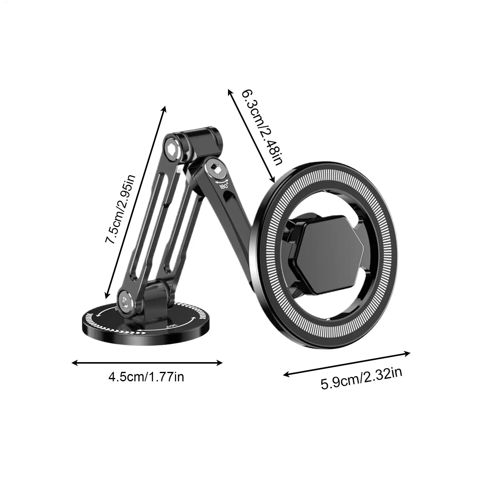 Magnetic Car Phone Holder 360 Degree Rotating Magnetic Phone Mount Car Accessories For Dashboard Windshield Truck Sedan SUV RV