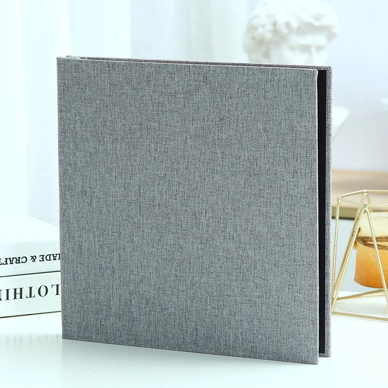 Personalized Wedding Photo Album Linen Self-adhesive Memory Book Large Family Baby Anniversary Picture Storage Custom 40 Pages