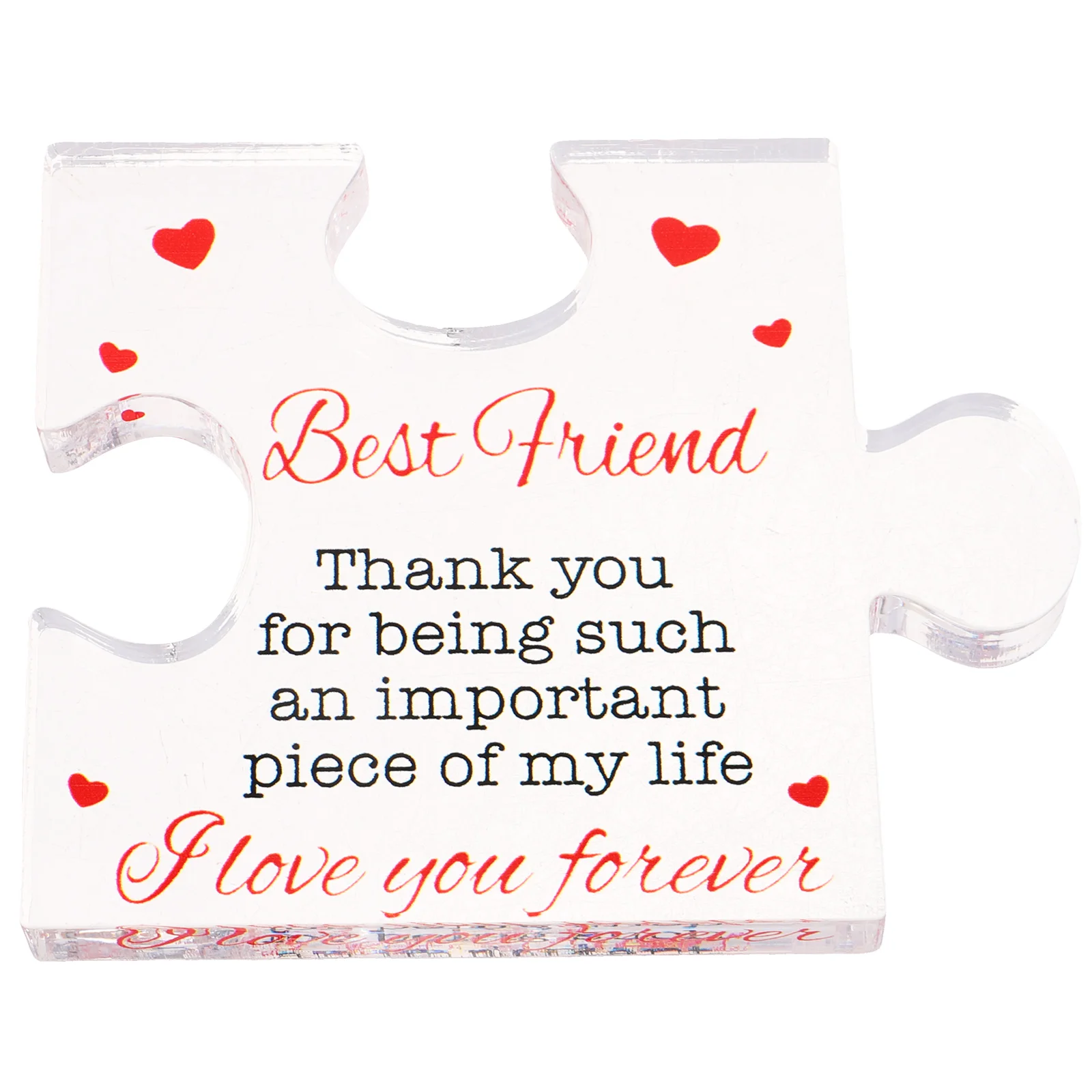 

Valentine's Day Puzzle Thank You Gift Home Table Decor Office Sign for Friend Appreciation Plaque Desk Decorative The Gifts