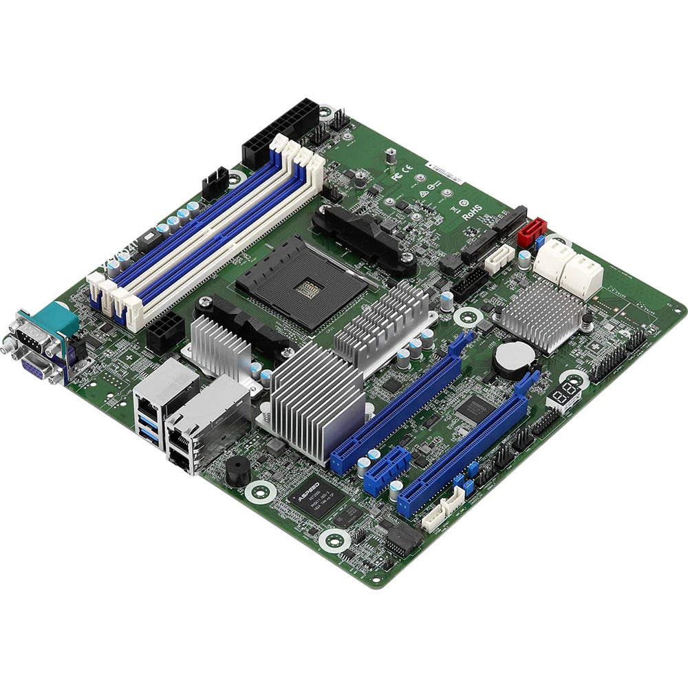 X470D4U2-2T Server Motherboard For ASRock Rack AM4 PGA1331 IPMI DDR4 Support Ryzen2/3 High Quality 5 X470D4U2-2T Server Motherboard For ASRock Rack AM4 PGA1331 IPMI DDR4 Support Ryzen2/3 High Quality - Image 3