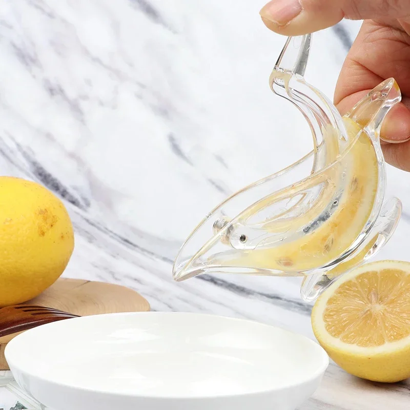 1PC Acrylic Lemon Squeezer Hand Held Lemon Juicer Bird Shape