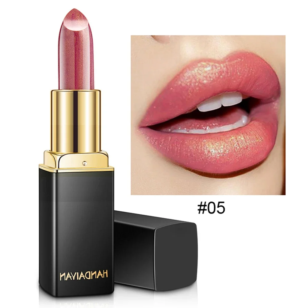 thumbnail image 1 of 9 Colors Nude Glitter Lipsticks Waterproof Makeup Velvet Matte Lipstick Long Lasting Mermaid Sexy Red Shimmer Lip Stick Cosmetic, 1 of 5