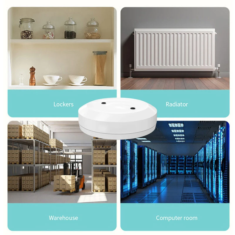 Zigbee Water Sensor Smart Life Leakage Sensor Water Linkage Alarm App Remote Monitoring Leak Detector Tuya Hub water flood sensor