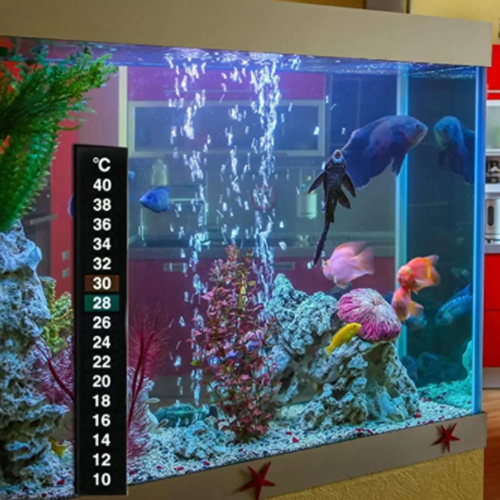 3Pcs Digital Aquarium Fish Tank Fridge Thermometer Sticker Measurement Stickers Temperature Control Tools