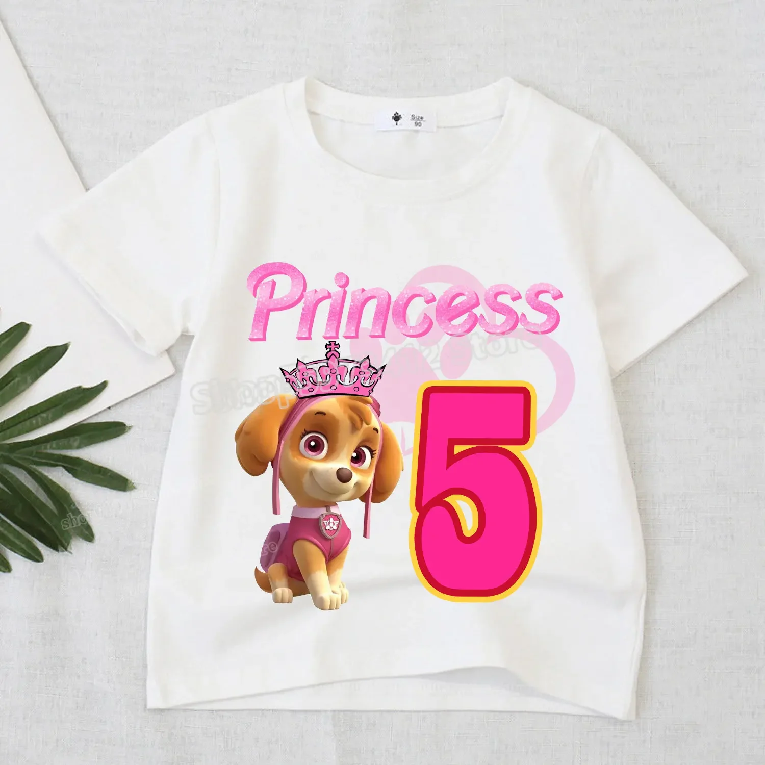 Cumpleaños Camisetas Estampadas Paw Patrol Camiseta De La Patrulla