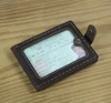 Luxury Handmade Genuine Leather Card Holder Driving License Cover Badge Sleeve Name Card Driver Case Photo Credit Card ID Holder 3