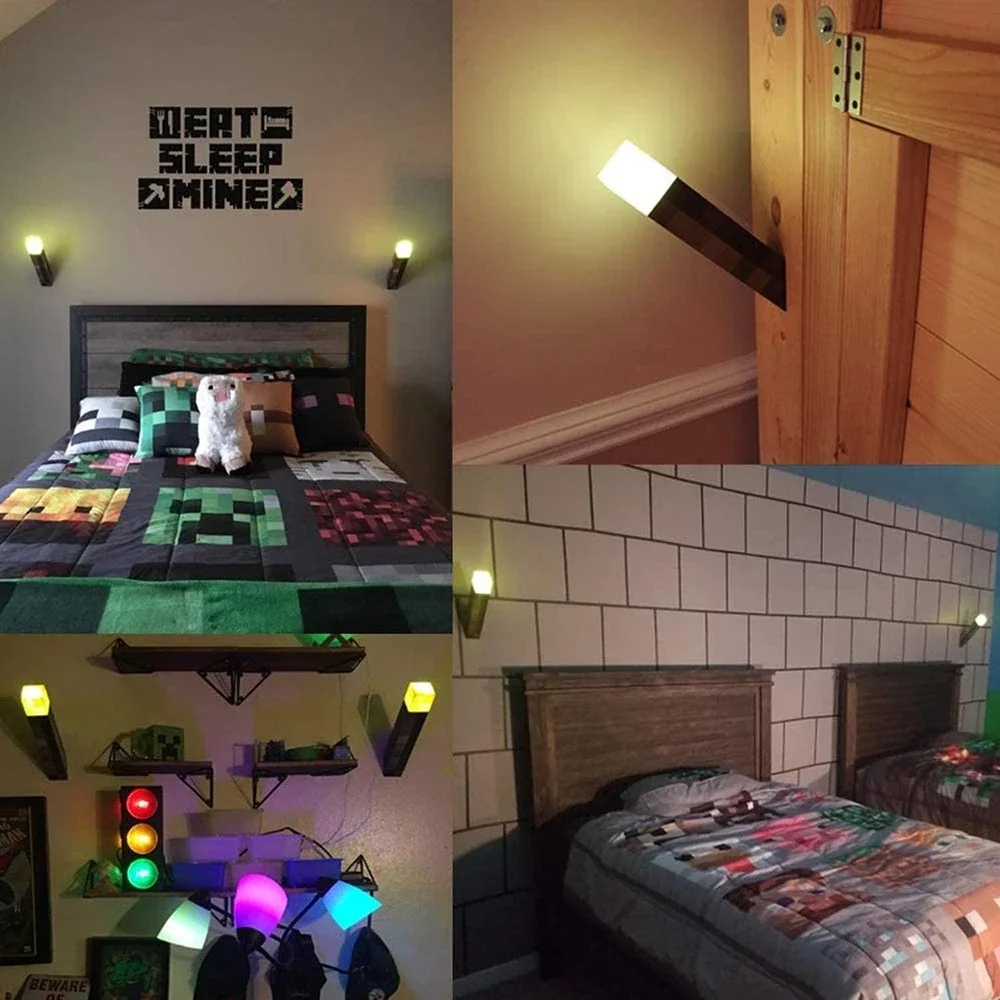 Lampada Minecraft Bottiglia Di Pozione - LED Colorata, Luce Notturna 7 Pollici - Foto 3