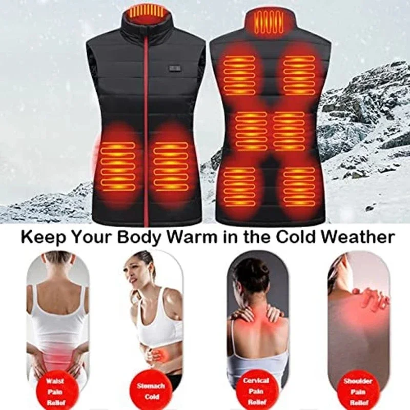 Heated Jacket Women 9 Heated Vest Zones Electric Heated Jackets