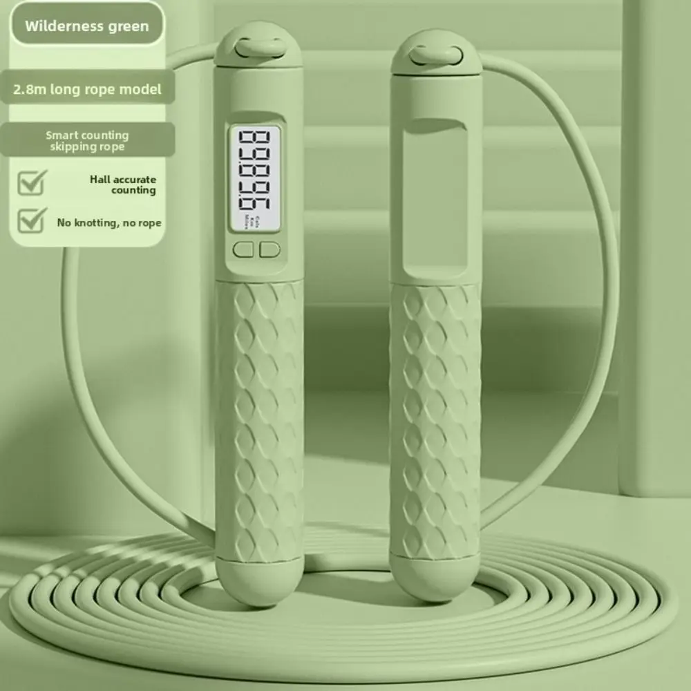 Anti-Skid Counting Jump Rope Ball 3M Length Adjustable Jump Rope with Counter Calorie Counter Cordless Fitness Jump Rope