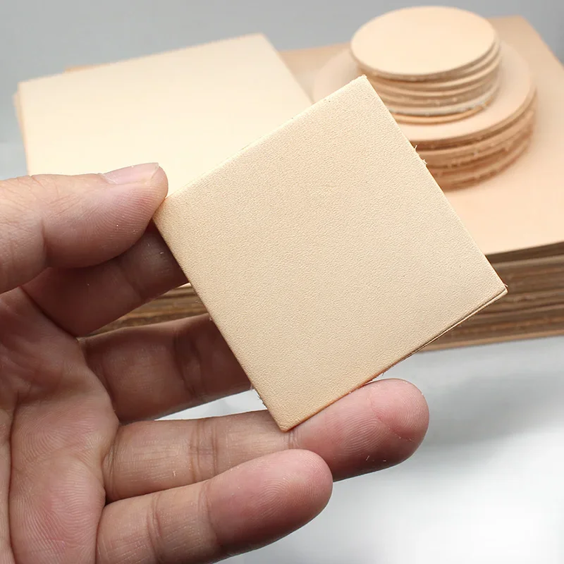 Small Genuine Leather Genuine Leather Scraps Slice Vegetable Grain Cow Skin Cowhide remnants for Crafts, Earrings, Jewelry