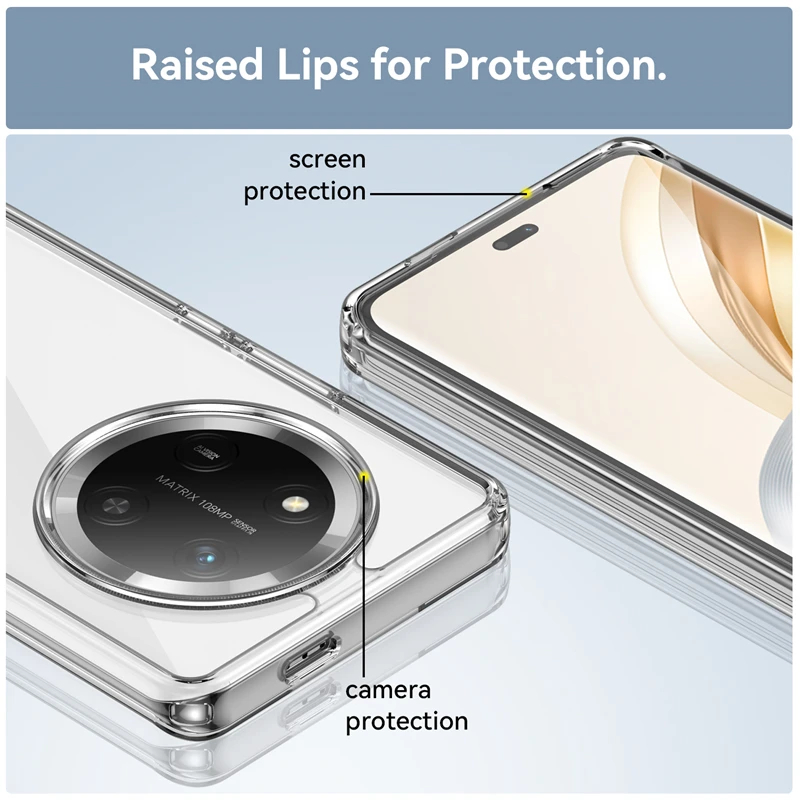 Transparent Clear Protective Case Cover – Sleek and Durable Design
