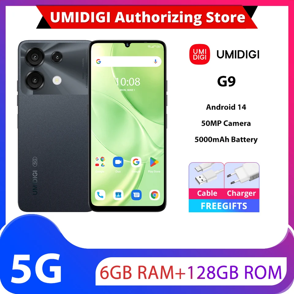 Smart Phones On Sale Clearance UMIDIGI G9T Unlocked Smartphone