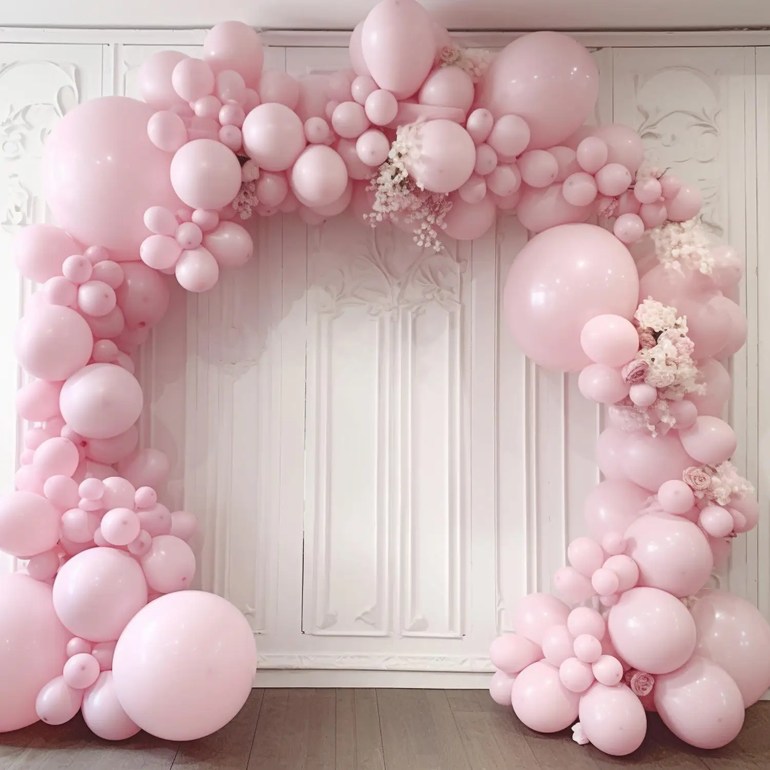 

85pcs Set 32 8ft Pink Aluminium Foil Hanging Swirls 12 Inch Pink Latex Latex Balloon Streamers Party Decorations