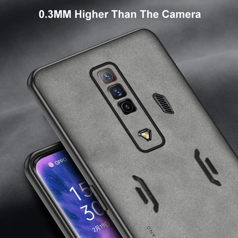 ZTE Nubia Red Magic 7 7S 6 6S Pro 커버 용 고급 가죽 케이스 RedMagic 6 7 Pro Coque 용 실리콘 전체 보호 전화 케이스