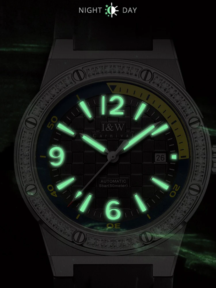 CARNIVAL Sapphire Mechanical Wristwatches High Quality MIYOTA Movement Automatic Watches For Man Stainless Steel Montres Hommes_voghion.com