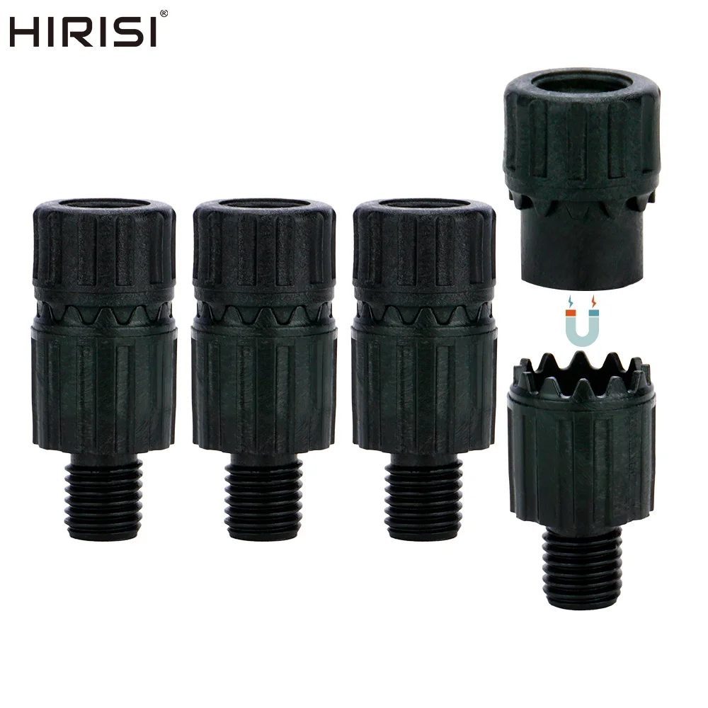 Connecteur rapide Hirisi AQ214 pour alarmes de pêche à la carpe - Adaptateur plastique pour rod pod