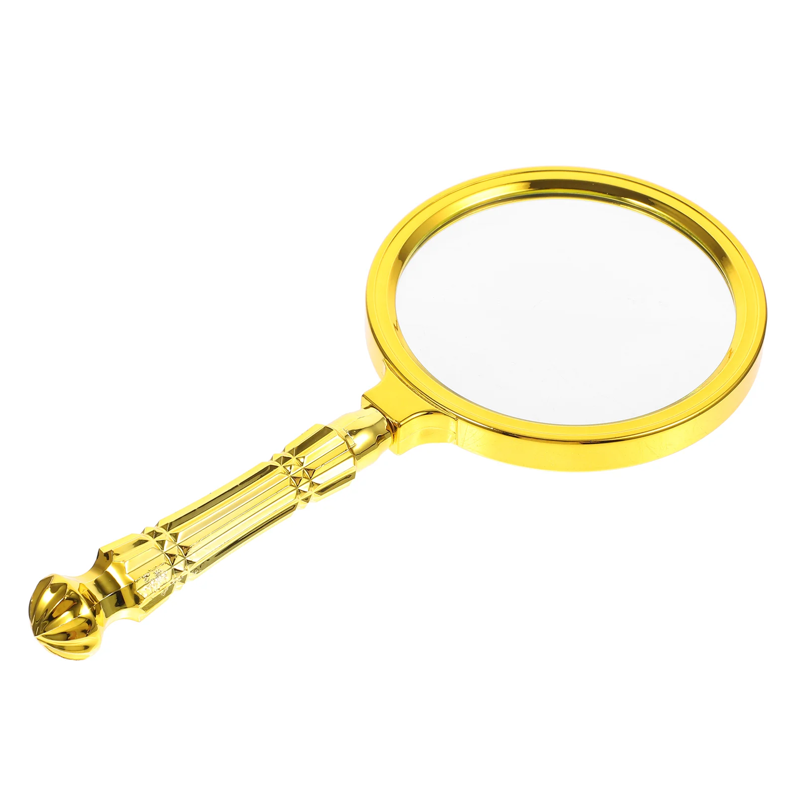 

Gold Plated Magnifying Glass for Reading Map Checking Magnifier Elderly Magnifiers Handheld
