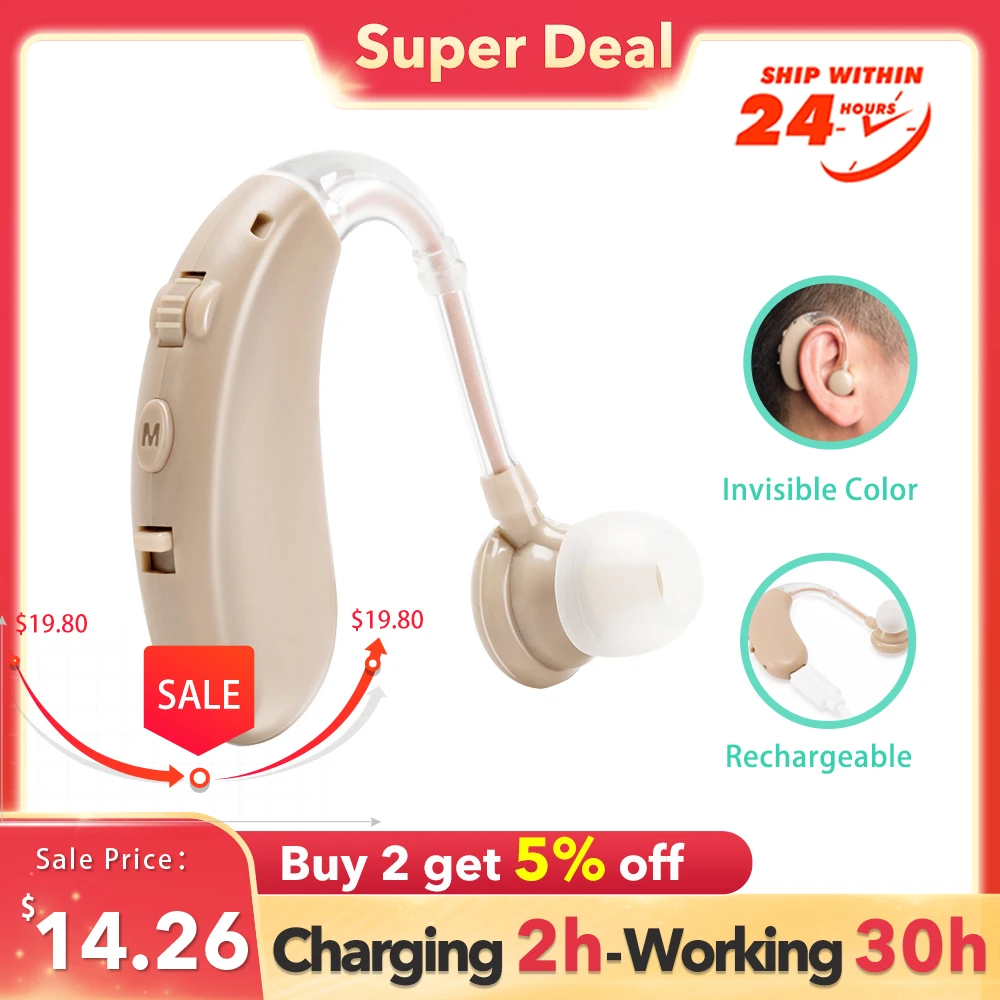 Aicare Mini Amplificateur Auditif Numérique Rechargeable, Réglable — free download