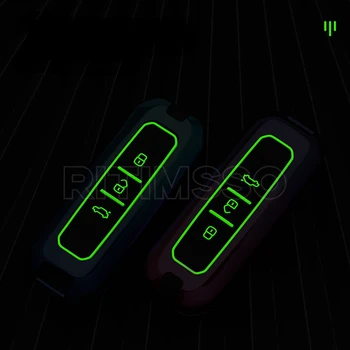 Alloy silica Gel Car Key Case Cover for Baojun 510 730 360 560 RS-5 530 630 for Wuling Hongguang S Auto Holder Shell Accessories - Alloy silica Gel Car Key Case Cover for Baojun 510 730 360 560 RS 5