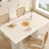 DK805-L Waterproof oil resistant no wash dining table mat tea table mat heat-resistant tea table mat PVC leather desk mat 1