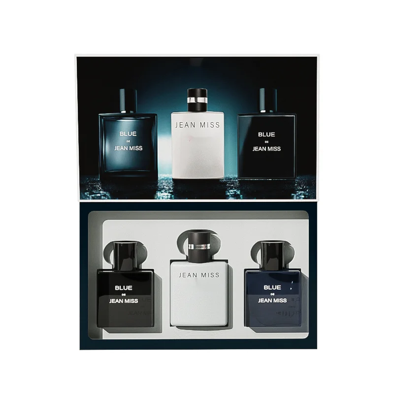 Nuovo profumo da uomo blu in confezione regalo, fragranza leggera e duratura_voghion.com