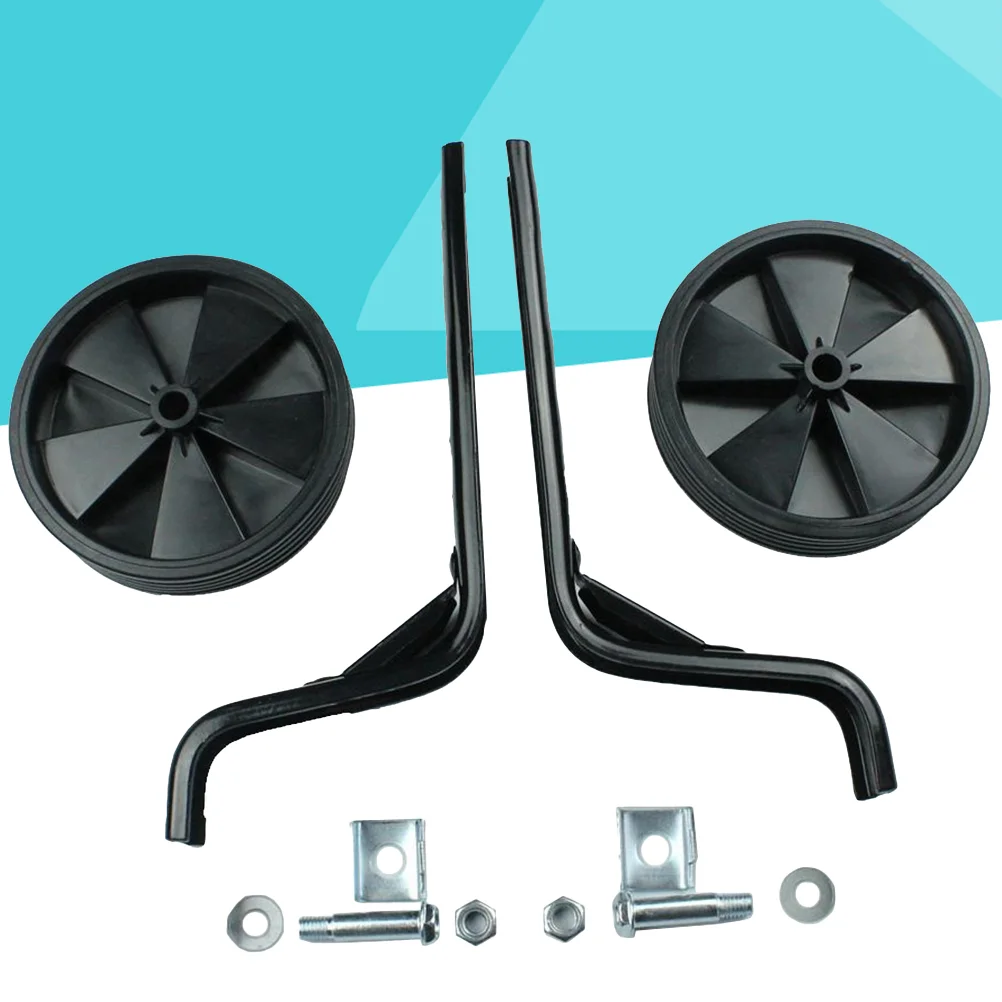 

1 Set Training Wheels Heavy Duty Rear Wheel Kids Bike Stabiliser for Boy Bikes ( Black )