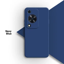Ultra-Soft Liquid Silicone Protective Phone Case - Enhanced Grip & Durable Back Shell for Huawei Nova Y70 Plus (Navy Blue)