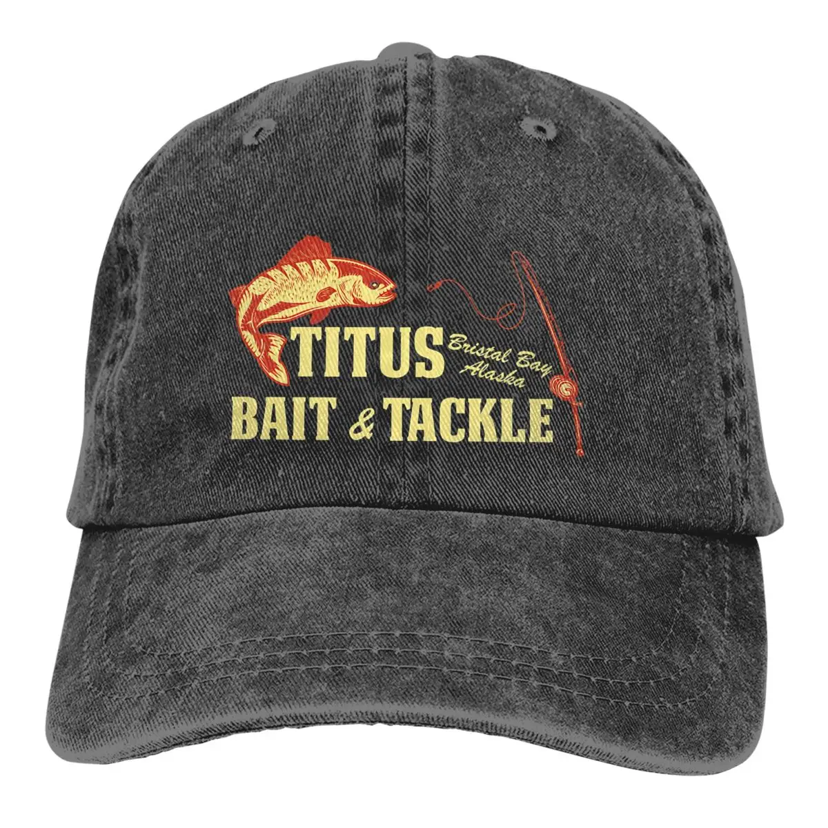 Funny Fishing Gift, titus bait and tackle Cap for Sale by alidesigner2