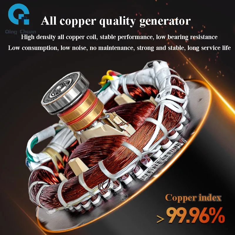 Gasoline Generator Household 220V Small Generator Single Three-phase 8 10 12 KW Manufacturers