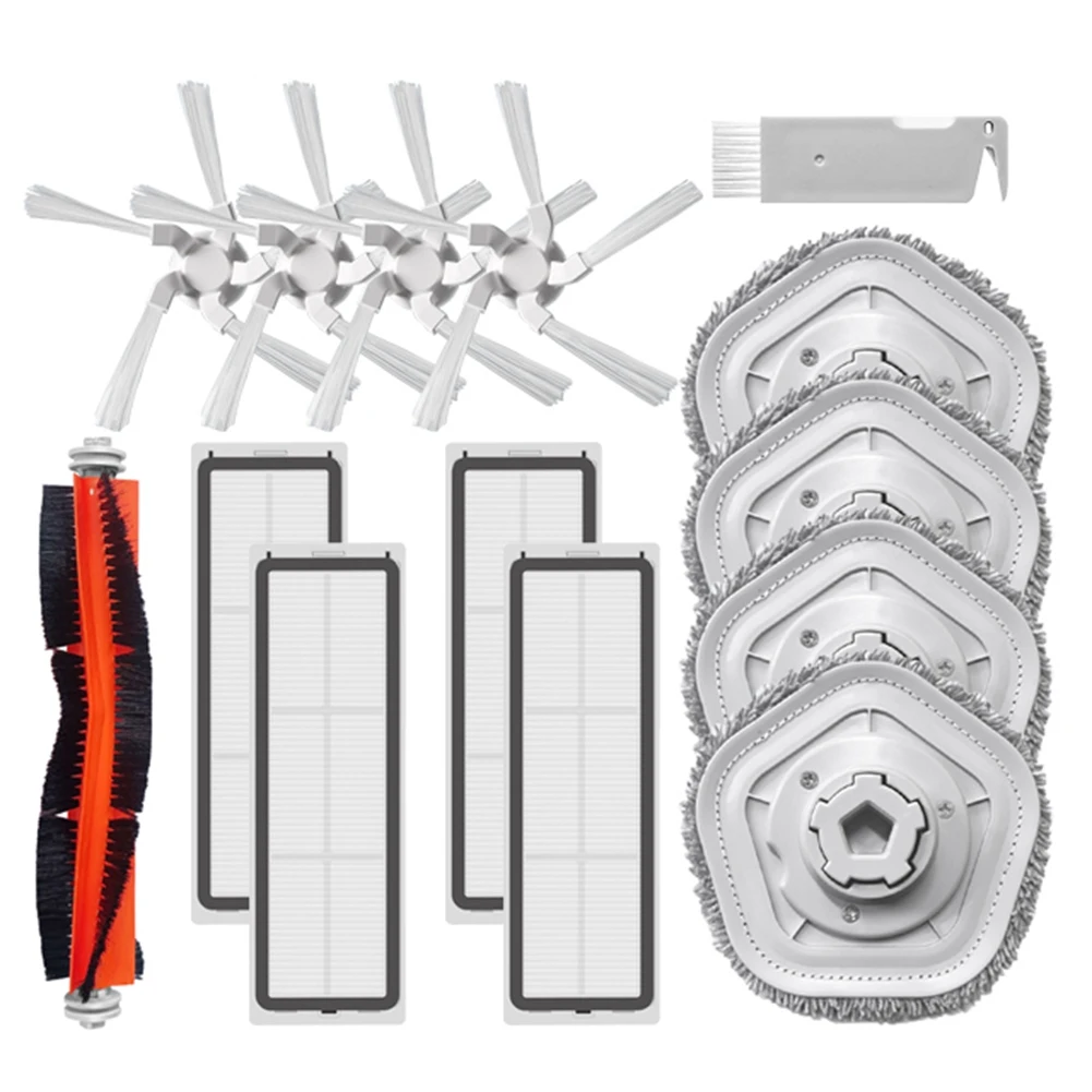 

Основная щетка, боковая щетка, фильтр НЕРА, ткань для швабры для робота-пылесоса Bot W10 W10 Pro, самоочищающийся