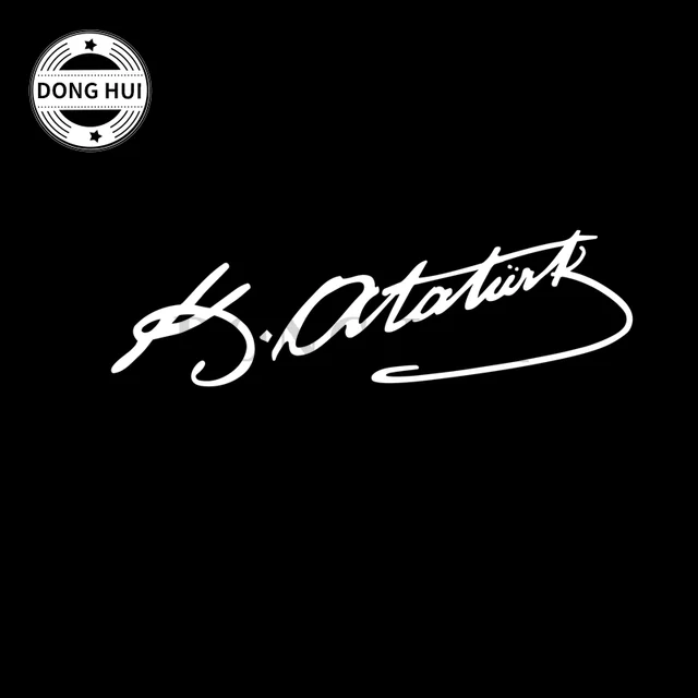 ataturk sticker signature car sticker Turkey Mustafa Kemal Ataturk wall sticker trunk helmet laptop mug decal