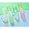 500ML Frosted Color Gradient Sports Water Bottle Portable Gym Fitness Workout Water Cups Outdoor Camping Cool Juice Drinking Cup 2