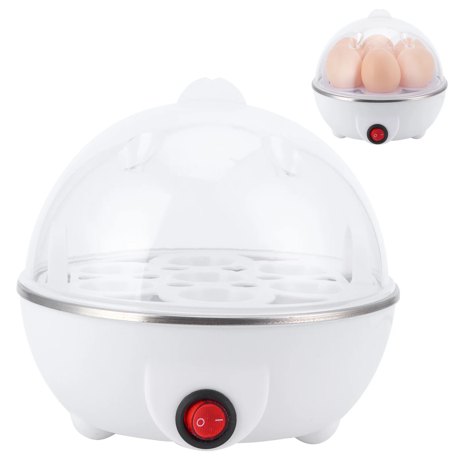 Egg Boiler Electric Egg Boiler Electric Eggs Boiler Multifunctional Mini Eggs Cooker Poacher for Kitchen Use Egg Poacher 6